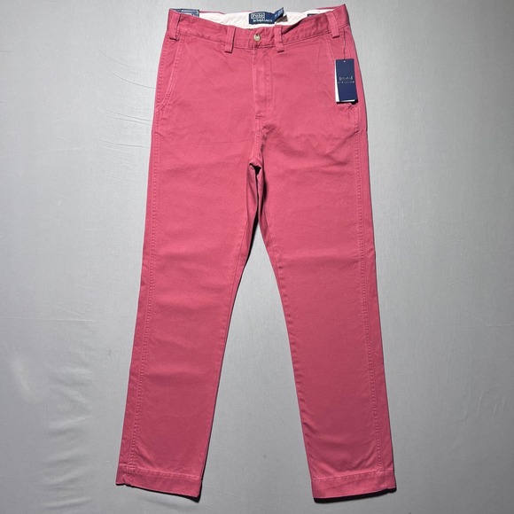 Polo Ralph‎ Lauren The Salinger Chino Heritage Relaxed Fit Pants Mens 28x32 Red
